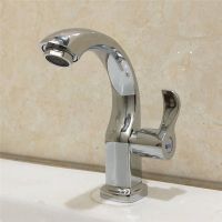 Single Cold Faucet Chrome Bathroom Basin Copper Tap Single Handle Spout Sink Bath Cold Water Faucet Home Garden Supplies