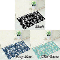 Branches and Leaves Printing Area Rugs Runner Rug for Kitchen Bathroom Living Room Bedroom Non-Slip Machine Washable