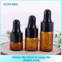 ALEXIS ถุงหยดเปล่าสำหรับขวดบรรจุน้ำหอมรีฟิลสีเหลืองอำพันขวดใส่น้ำมัน Essential