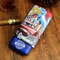 ▪✺❧ 2022 New Classic Cigar Leather Travel Case 3 Tube Cigar Travel Box Pocket Cuba Cigar Humidor Holder