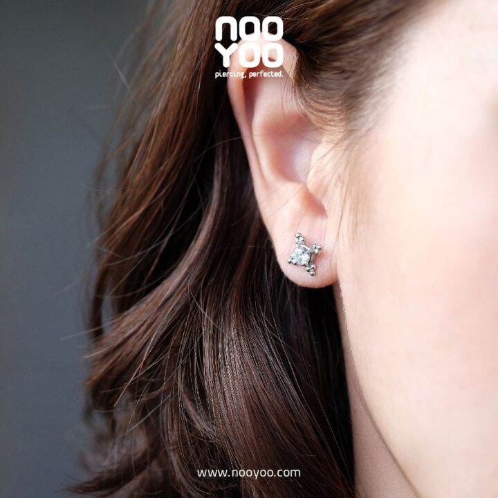 nooyoo-ต่างหูสำหรับผิวแพ้ง่าย-tribal-cubic-zirconia