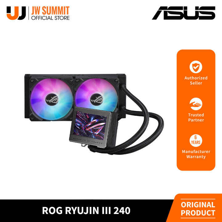 Asus ROG RYUJIN III 240 ARGB AIO Magnetic Daisy-chainable Fan Liquid ...