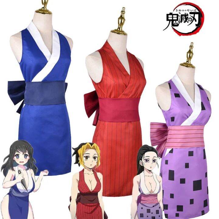 Anime Season 2 Suma Hinatsuru Makio Cosplay Costume Uzui Tengen Wives ...