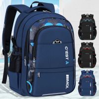 2023 New Children School Bags Kids Backpack Primary Schoolbag For Teenager Boys Waterproof Backpacks Black Blue Bookbag Mochila