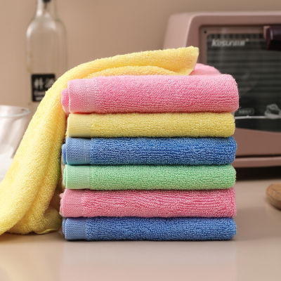 2pcsSet Wood Fiber Rag Absorbent Non-stick Oil Dish Cloth Reusable Easy Clean Home Kitchen Supplies Household Cleaning Towels