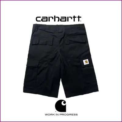 Carhartt Carhartt Wip Branch Line Carhart กางเกงขาสั้นชุดคลุมคลาสสิกชายและหญิงรุ่นคู่รักหลวมป่าห้าจุด