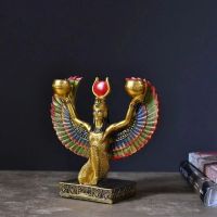 Egyptian Mythology Isis Goddess Statue Souvenirs Queen Candleholder Decoration Creative Living Room Desktop Figurines ?พร้อมส่ง?ส่งจากร้าน Malcolm Store กรุงเทพฯ