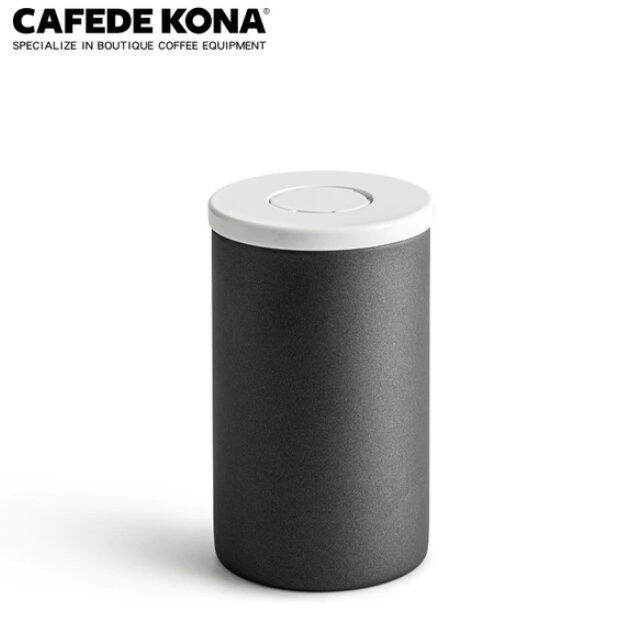 cafede-kona-304-stainless-coffee-bean-storage-jar-กระปุกเก็บเมล็ดกาแฟ-มีช่องระบายอากาศออก-unidirectional-vent-storage-jar