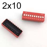 PL Accessory 1 PCS ประเภทสไลด์สวิทช์ Dip Switch Red 2.54Mm Pitch สวิตช์ปิดเปิด10 P อิเล็กทรอนิกส์ DIY