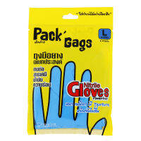 SuperSales - X5 ชิ้น -  PACK ระดับพรีเมี่ยม GAGS POWDER-FREE NITRILE GLOVES SIZE L ASSORTED COLORS ส่งไว อย่ารอช้า - SEDTHIPAPHA