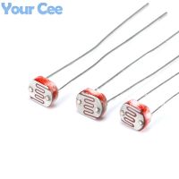 ♚✉☌ 20 pcs 5MM Photoresistor 5539 GL5539 Photoelectric Switch Element Photo Detector Photosensitive Resistance Light Dependent LDR