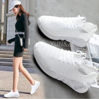 【Ready Stock】 ┇☍ C40 (Ready Stock)Breathable mesh sports flat bottom light and simple running womens shoes student kasut wanita kasut sukan