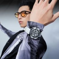 Ma Kehua Philippines 2022 new tiger stripes watch male students current multi-function movement waterproof luminous digital watch --nb230711♂№