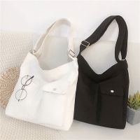 hang qiao shopWomen Bag Female Tote Canvas Simple Soft Fashion Messenger Quality Shopper Crossbody New Designer Shoulder Bags