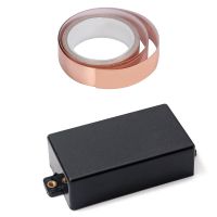 2 Pcs Guitar Parts: 1 Pcs Sealed Humbucker Pickup Cover &amp; 1 Pcs Copper Foil Tape Adhesive EMI Shielding Guitar Slug