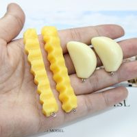 【hot】♞  10Pcs/Lot Food Pvc French Fries Pendant Earring KeyChain Diy Jewelry Making Findding