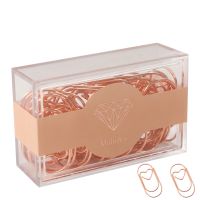 Heart Shapes Jumbo Paper Clips Bookmark Rose Gold 30PCS/Box Photos Letter Binder Clip Stationery School Office Supplies