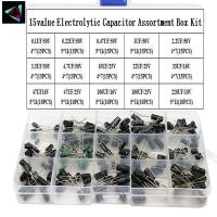 200pcs/lot Capacitors Set 15Values 10V 16V 25V 50V 0.1uF-220uF Electrolytic Capacitor Assortment Kit 0.22uf 2.2uf 100uf