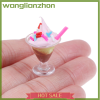 Wanglianzhon ของเล่นโมเดลเครื่องดื่มไอศครีมเรซิ่นขนาดเล็กสำหรับอาหาร1ชิ้น1/2บ้านตุ๊กตา