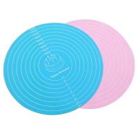 [COD] Manufacturers supply food-grade diameter 12-inch silicone mounting mat cake kneading placemat baking supplies