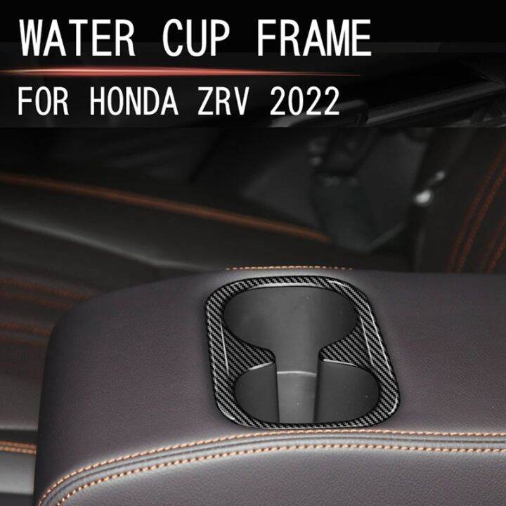 for-2022-2023-honda-zrv-zr-v-hrv-hr-v-us-version-car-carbon-fiber-rear-back-seat-water-cup-holder-panel-trim-frame