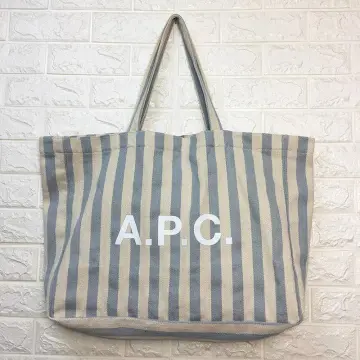 A.P.C. 2022-23FW Canvas Street Style Plain Leather Logo Skater Style Totes  (1 6 4 7 5 9 7 2 9 4 2 7 6 0 1 8)