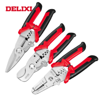 DELIXI คีมอเนกประสงค์ของแท้ Professional Wire Strippers Crimping Tools คีมตัดสายไฟเครื่องมือช่าง