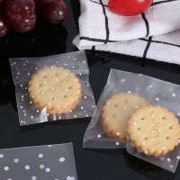 ❅ 100 PCS Transparent Dot Bags Small Ziplock Food Packaging Bags Clear Fresh-keeping Dustproof Reclosable Candy Cookie DIY Storage