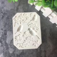 Sugarcraft Bird and Flower silicone mold fondant mold cake decorating tools chocolate gumpaste mold Bread  Cake Cookie Accessories