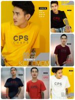 ?เสื้อยืดแขนสั้น​ CPS งานปักนูน~งานป้าย ผ้าคอตตอน 100% ทรงตรงใส่ได้ทั้งชาย/หญิงS M L XL(No.40)