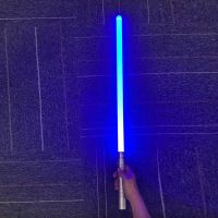 75cm Lightsaber RGB 7 Colors Change Metal Handle Laser Sword Heavy Dueling Sound Light Collision discoloration Cosplay Props