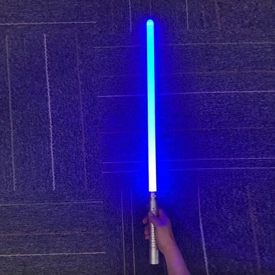﹊❡☏ 75cm Lightsaber RGB 7 Colors Change Metal Handle Laser Sword Heavy Dueling Sound Light Collision discoloration Cosplay Props