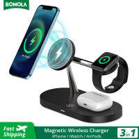 Bonola 3 in 1 Magnetic Wireless Charger for 12 Pro Max13 Chargers for 6 SE Pro 2 3 Charger Holder