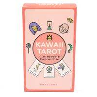 Kawaii Tarot สำรับการ์ด78ใบบัตรน่ารักการออกแบบสีพาสเทลดึงดูดผู้อ่านไพ่ทาโรต์นักสะสมน่ารักเหมือนกัน