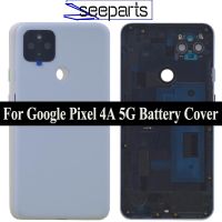 【☸2023 New☸】 jiejiu65879742 สำหรับ6.2Quot; Google Pixel 4a ฝาครอบประตูหลัง5G เคสด้านหลังพิกเซล4a 5G ชิ้นส่วนอะไหล่ฝาครอบด้านหลัง