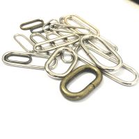 50pcs Metal Oval Ring Watch garment Buckles DIY Garment Bags Accessory sewing 16mm 20mm 25mm 32mm 35mm 38mm 50mm 65mm Belts