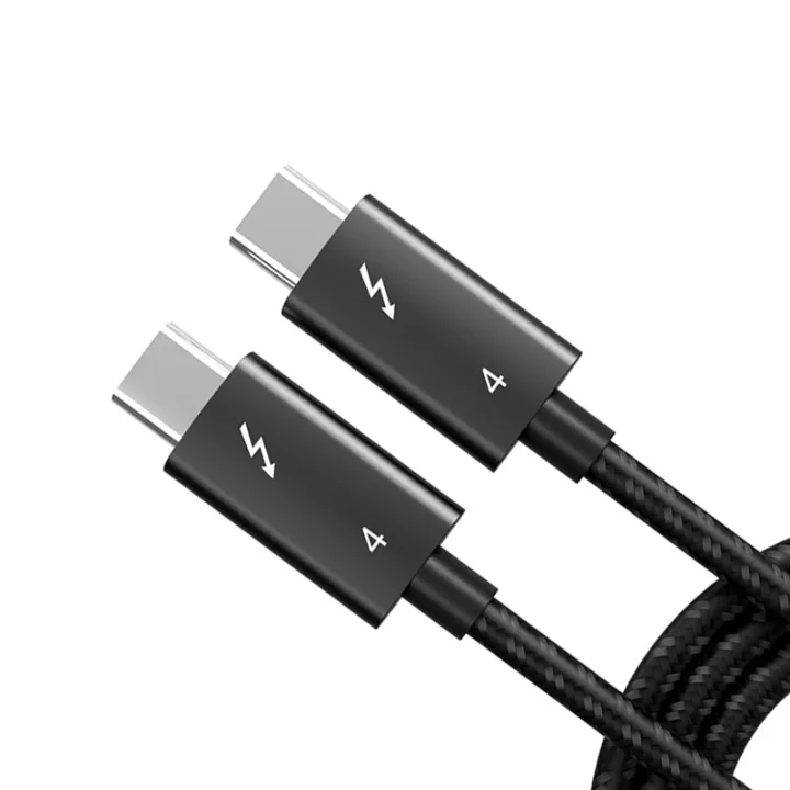 Thunderbolt 4 Cable USB4 40Gbps USB Type C to Type C PD 100W 8K Cable Data Transfer USBC Cable