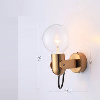 LED Wall Lamps Outdoor Golden Lighting Headboard Dressing Living Room Furniture House Decoration Vintage Mirrors Bedroom Sconce