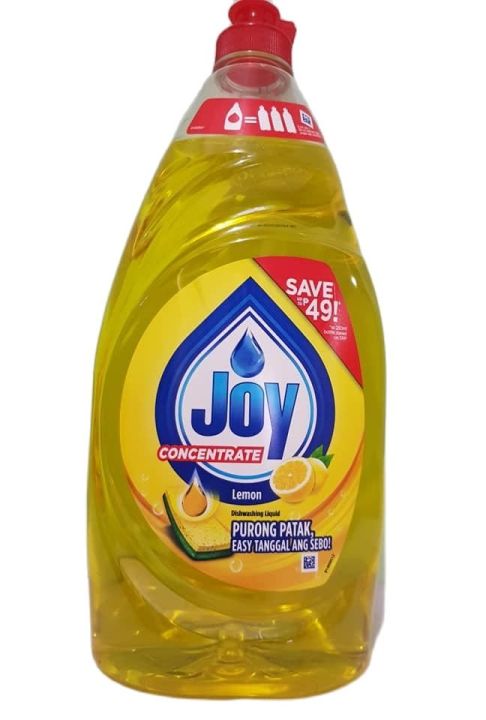 JOY Concentrate Dishwashing Liquid - Lemon Scent (pack of 1 plastic ...