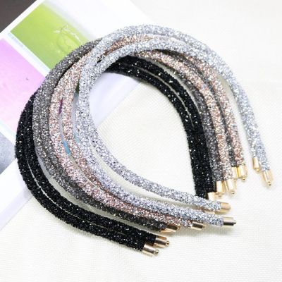 【CW】 1PCS Fashion Korea  Soft Headband for Rhinestone Hairband Beads Bezel Hair Accessories Headwear