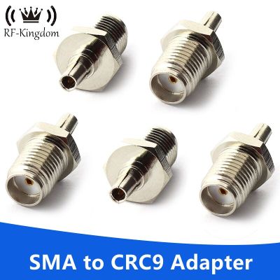 5Pcs RF Coaxial Adapter SMA Female to CRC9 Coax Jack Connector Plug Silver for Huawei 3G 4G Router Antenna Electrical Connectors