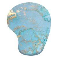 marble Ergonomic Mouse Pad With Wrist Support, Cute Mouse Pads Non-Slip Rubber Base For Home Office Working Studying Pc Game