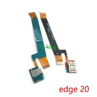 สําหรับ Motorola Moto Edge 20 30 S30 Pro เครื่องอ่านซิมการ์ดที่ใส่ Connector Socket Slot Flex Cable