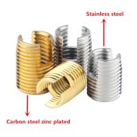 ☜ 10pcs/2pcs M2 to M16 stainless steel Threaded Inserts Metal Thread Repair Insert Self Tapping Slotted Screw Threaded