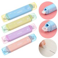 【CW】 1PC Portable Correction Tape Point Glue Two In One Learning Stationery Double Sided Adhesive Dots Stick Roller School Supply