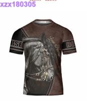 Custom Name Stallion Arabian Black Horse Shirt, AOP Horse T-shirt 3D, Gift for Horse Lover Horse Rider Tee