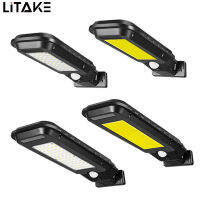 หลอดไฟ Led LITAKE สำหรับไฟถนนพลังงานแสงอาทิตย์กลางแจ้งโคมไฟติดผนังโคมไฟติดผนังเครื่องตรวจการจับน้ำ