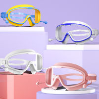Childrens Swimming Goggles HD Anti fog Waterproof Proof Swim Training Glasses for Kids Boy Girl Swimming Glasses with Earplugs
