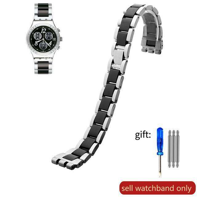 สายนาฬิกาเซรามิกสำหรับ-swatch-g-s716-yas100-yls141-สายนาฬิกาสตรีเหล็กดี-17-มม-สายนาฬิกา