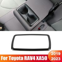 สำหรับโตโยต้า RAV4 XA50 2019 2020 2021 2022 2023 RAV 4ไฮบริดตัวยึดถ้วยน้ำแถวเก้าอี้หลังรถอุปกรณ์เสริมที่คลุมกรอบสมบูรณ์